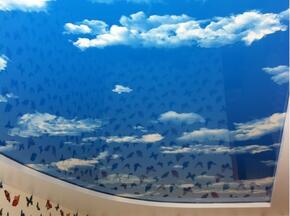 Натяжной потолок небо с облаками - Фото 6