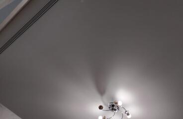 21.03.2023 - Белый-матовый натяжной потолок со скрытым карнизом на профиле ПК-15 - Фотографии