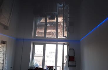 09.09.2023 - Парящий RGB потолок + скрытый карниз на гардине ПК-15 - Фотографии