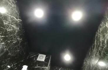 12.01.2023 - Чёрные и белые матовые натяжные потолки, есть видео - Фотографии