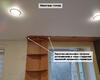 28.04.2023 - Натяжные потолки в студии с высокими шкафом и кухонным гарнитуром - Фото №4