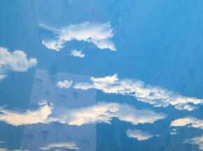 Натяжной потолок небо с облаками - Фото 1