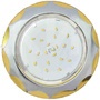 Двухцветный тонкий светильник GX53 H4 9014 «Звезда», металл, хром-золото