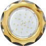 Двухцветный тонкий светильник GX53 H4 9014 «Звезда», металл, золото-чёрный хром