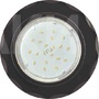 Ecola GX53 H4 LD5313 Светильник с подсветкой Круг с вогнутыми гранями, металл-стекло, черный хром / черный