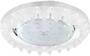 Ecola GX53 H4 LD5361 Светильник круг с подсветкой и стразами «Конус», металл-стекло, фон матовый/центральная часть хром
