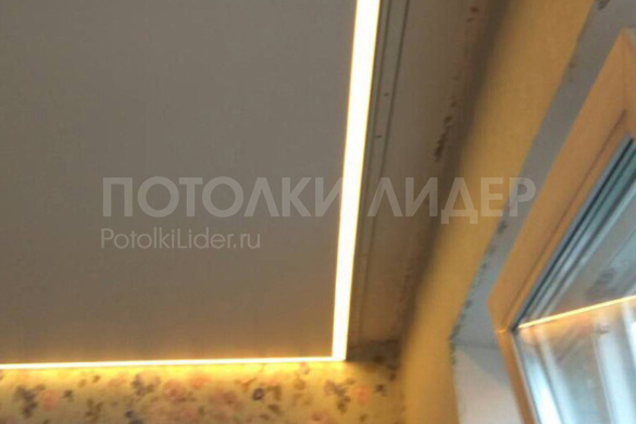 Контурный потолок в детской с нишей под скрытый карниз для штор - после