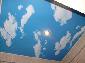 Натяжной потолок небо с облаками - Фото 20