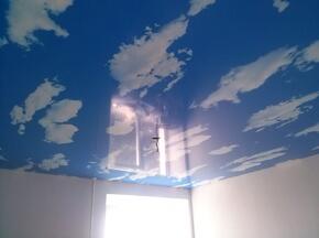 Натяжной потолок небо с облаками - Фото 7