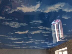 Натяжной потолок небо с облаками - Фото 4