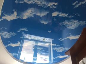 Натяжной потолок небо с облаками - Фото 16