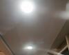 26.05.2022 - Теневой натяжной потолок в двух помещениях. Широкая скруглённая ниша под скрытый карниз - Фото №2