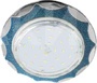 Тонкий светильник GX53 H4 3902 «Звезда под стеклом», металл, голубой блеск / хром