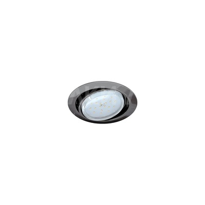 Тонкий встраиваемый поворотный светильник GX53 FT9073, металл, черный хром