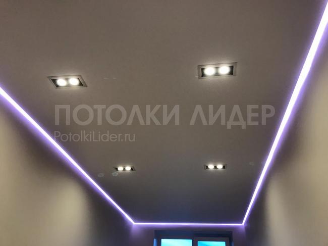 27.03.2020 - Парящий потолок с RGB светодиодной лентой