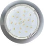 Встраиваемый легкий светильник GX53 5355 Круг, пластик, серебро