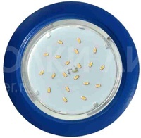 Встраиваемый легкий светильник GX53 5355 Круг, пластик, синий