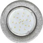 Встраиваемый светильник GX53 H4 5310 «Круг», металл - стекло, хром / серебряный блеск