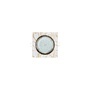 Встраиваемый светильник GX53 H4 5311 Квадрат скошенный край, металл - стекло, металл-стекло, золото/золото на белом