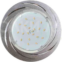 Встраиваемый светильник GX53 H4 DL5386 «Точки-полоски по кругу», алюминий, матовое золото