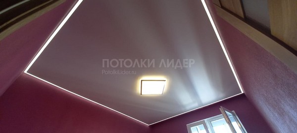 Сатиновый натяжной потолок - Фото 1