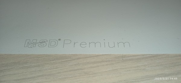 Полотно MSD Premium - оборотная сторона с маркировкой