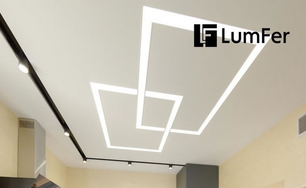 Натяжной потолок со световой линией LumFer - Фото 1