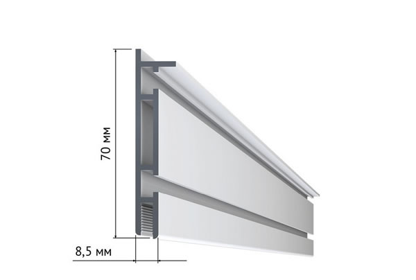 Профиль LumFer LB01 (АТ-7157) - для создания светящихся потолков