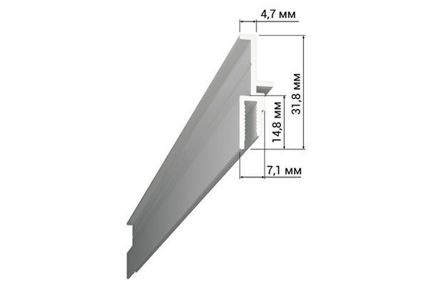 Профиль LumFer LB02 mini (АТ-8099) - для создания светящихся потолков