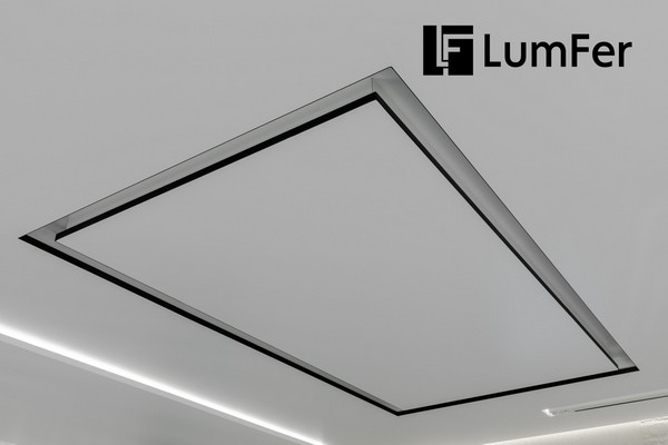 Световой туннель Люмфер установлен в виде прямоугольника – свет выключен